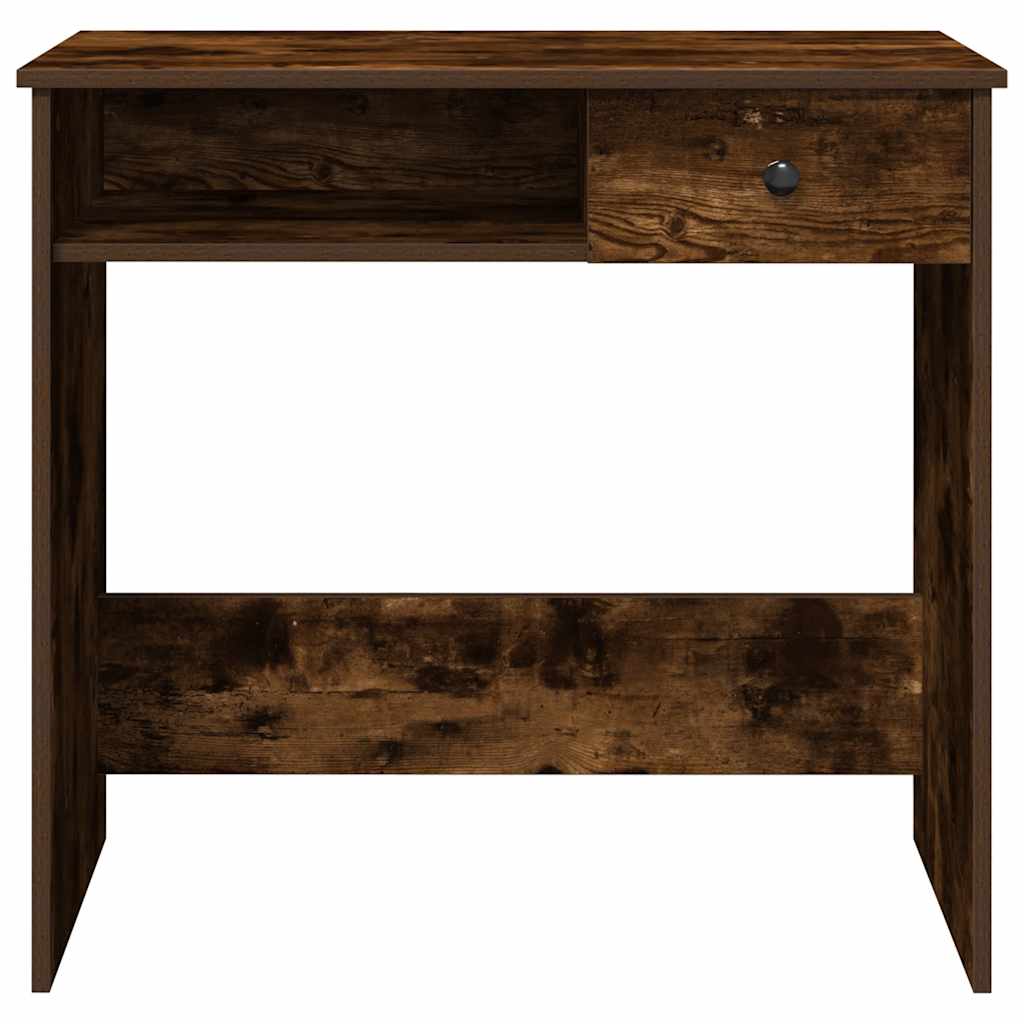 Bureau chêne fumé 80x40x75 cm bois d'ingénierie - XIOS
