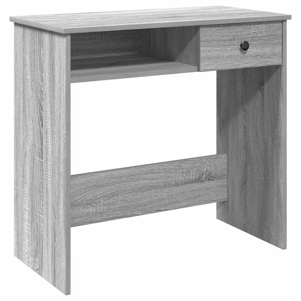 Bureau sonoma gris 80x40x75 cm bois d'ingénierie - XIOS