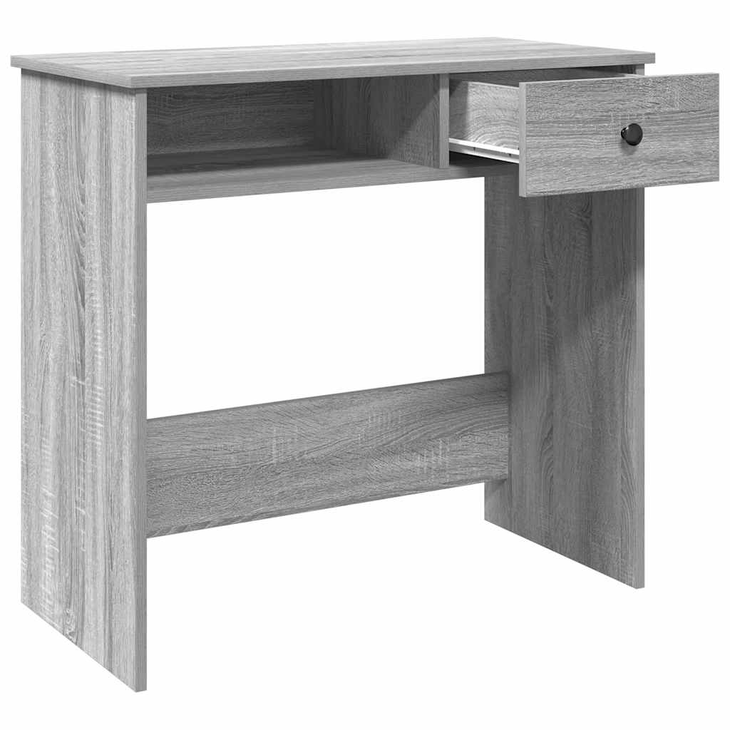 Bureau sonoma gris 80x40x75 cm bois d'ingénierie - XIOS