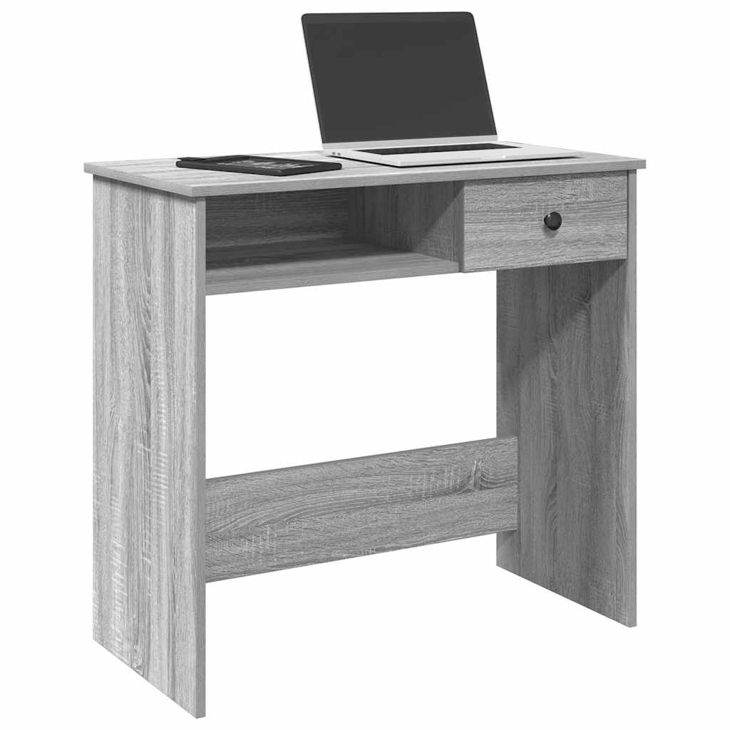 Bureau sonoma gris 80x40x75 cm bois d'ingénierie - XIOS