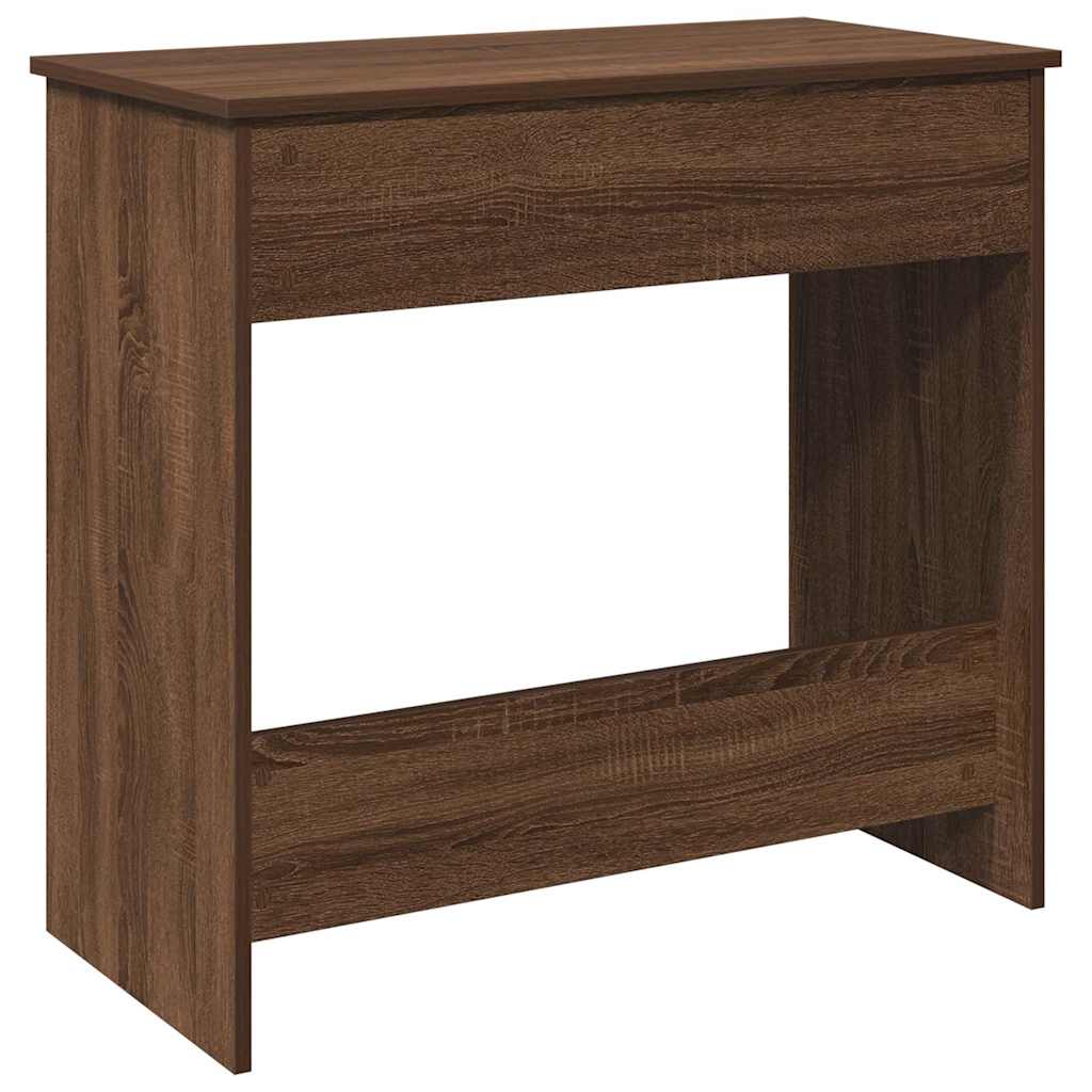 Bureau chêne marron 80x40x75 cm bois d'ingénierie - XIOS