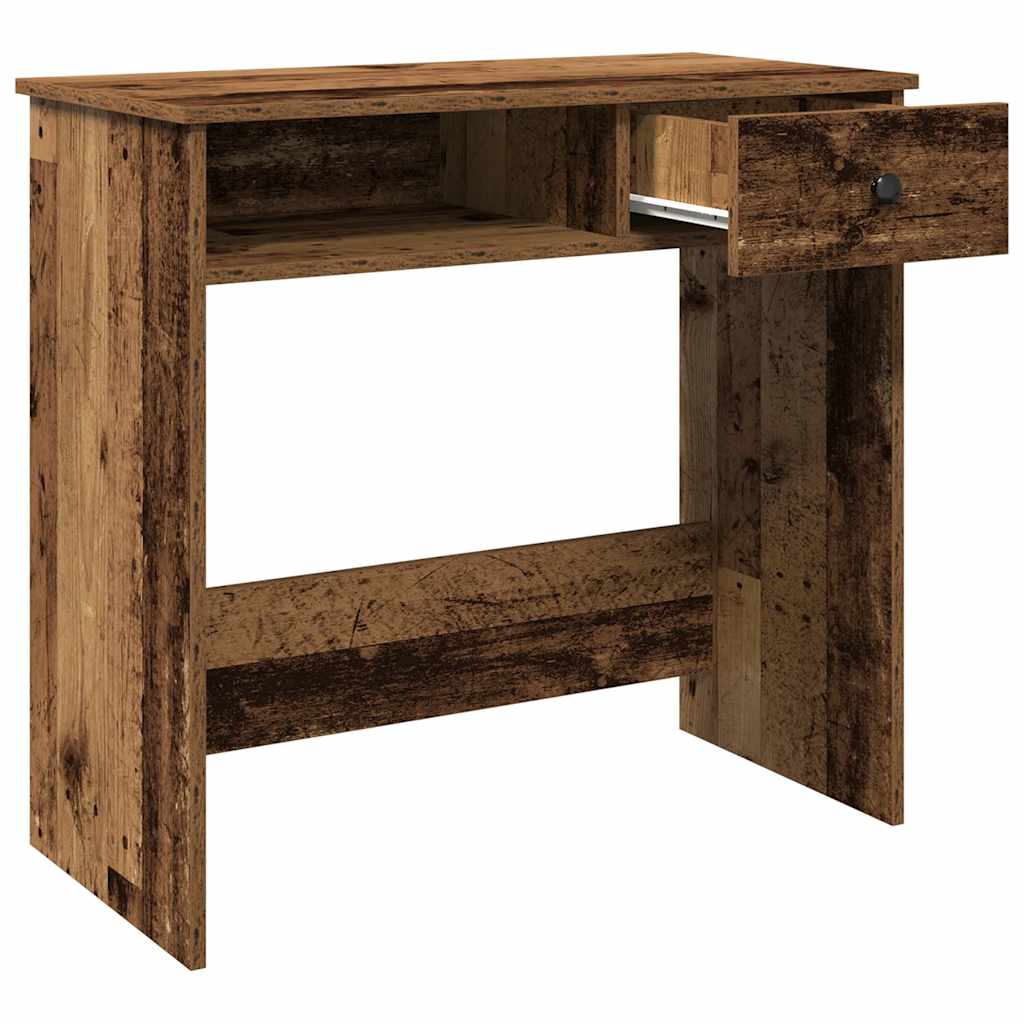 Bureau style vieux bois 80x40x75 cm bois d'ingénierie - XIOS
