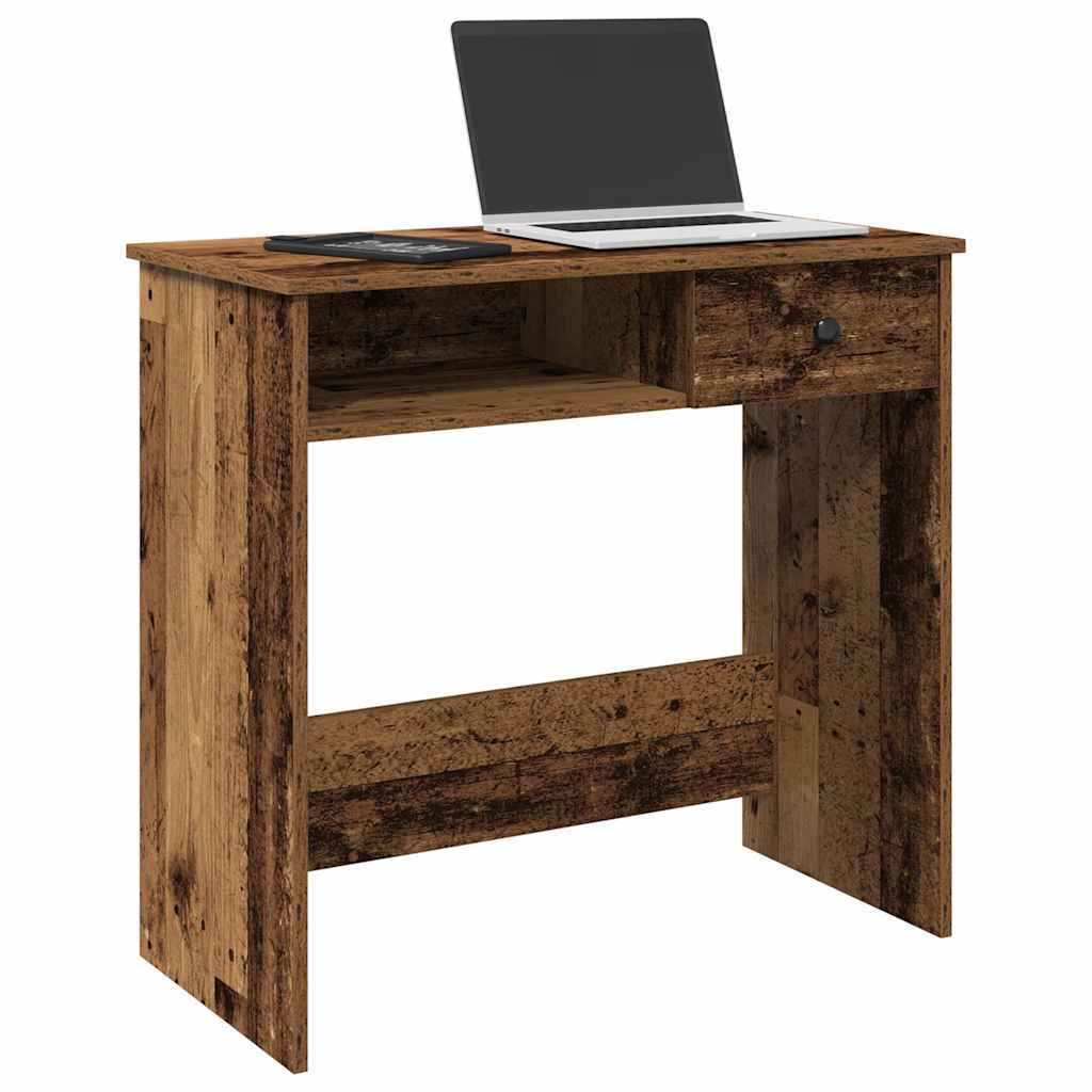 Bureau style vieux bois 80x40x75 cm bois d'ingénierie - XIOS