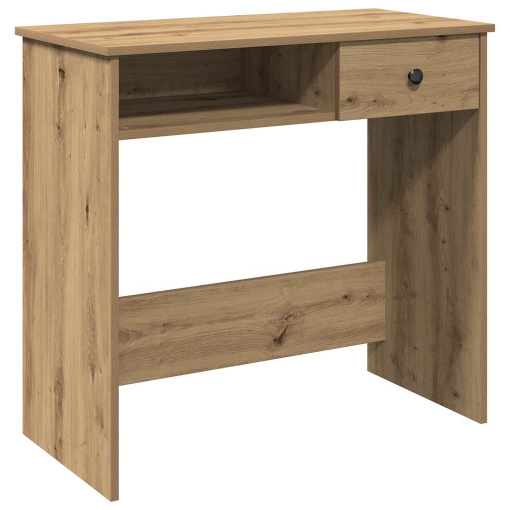 Bureau chêne artisanal 80x40x75 cm bois d'ingénierie - XIOS
