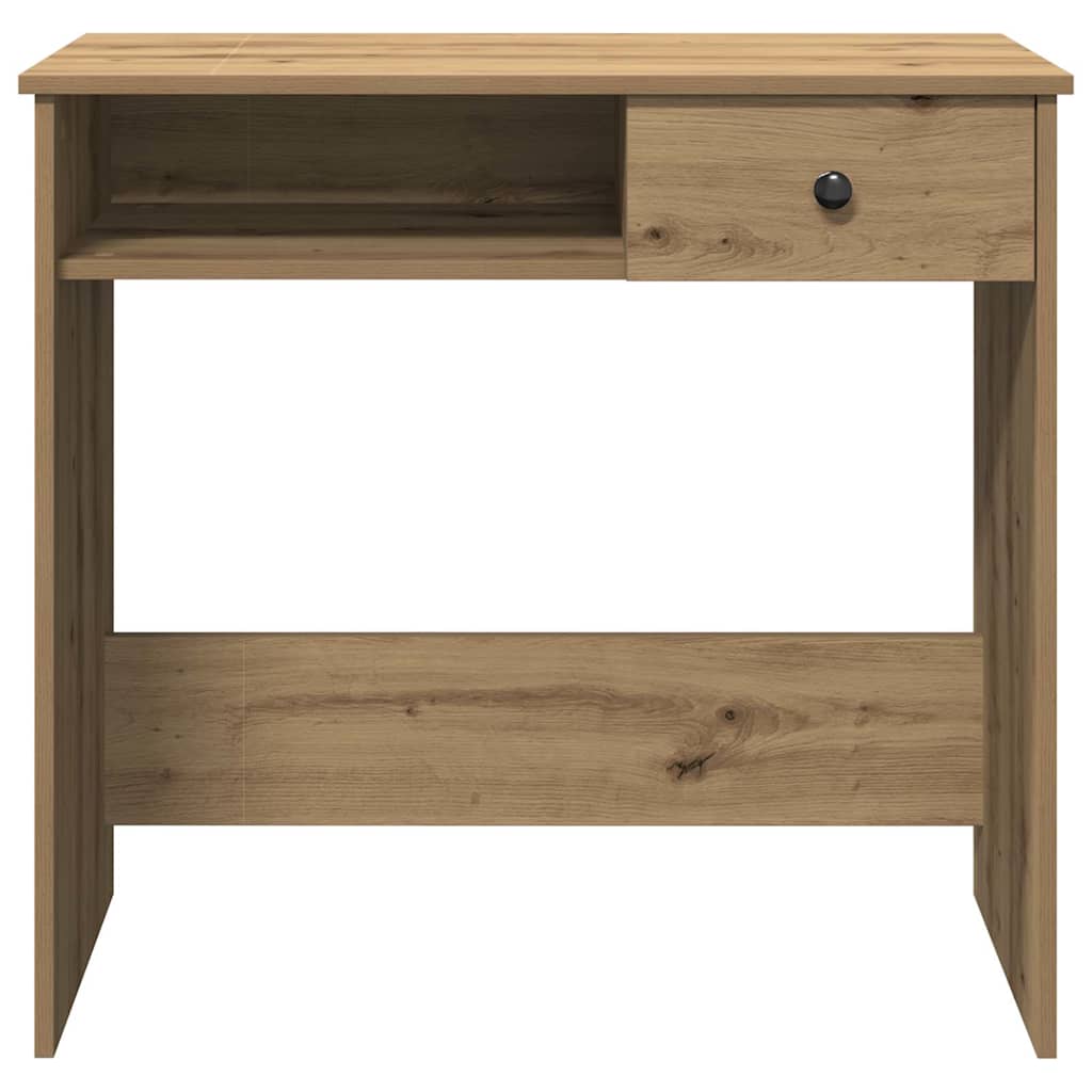 Bureau chêne artisanal 80x40x75 cm bois d'ingénierie - XIOS