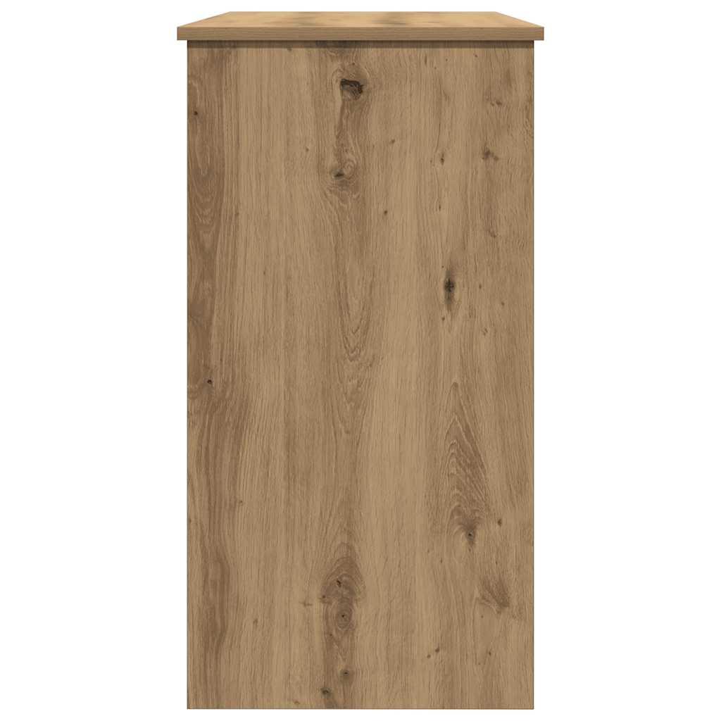 Bureau chêne artisanal 80x40x75 cm bois d'ingénierie - XIOS
