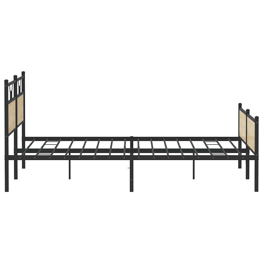 Cadre de lit en métal sans matelas chêne sonoma 200x200 cm - XIOS