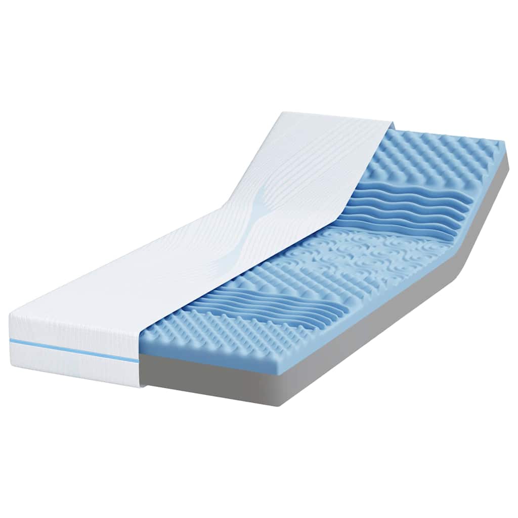 Matelas Blanc 80 x 200 cm Tissu jacquard - XIOS