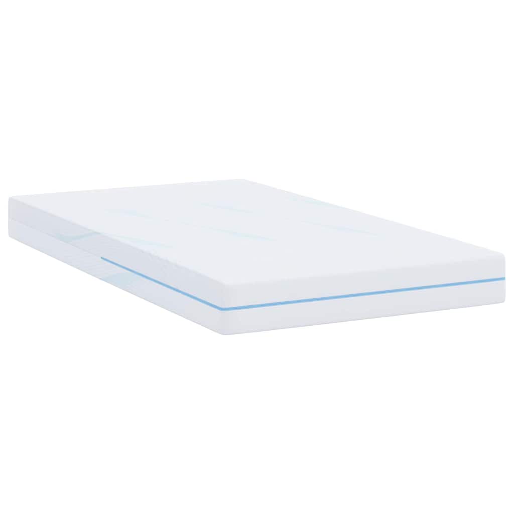 Matelas Blanc 90 x 190 cm Tissu jacquard - XIOS