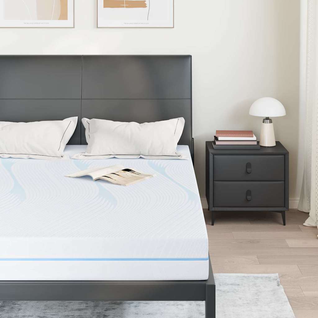 Matelas Moyennement ferme 140 x 200 cm Blanc - XIOS