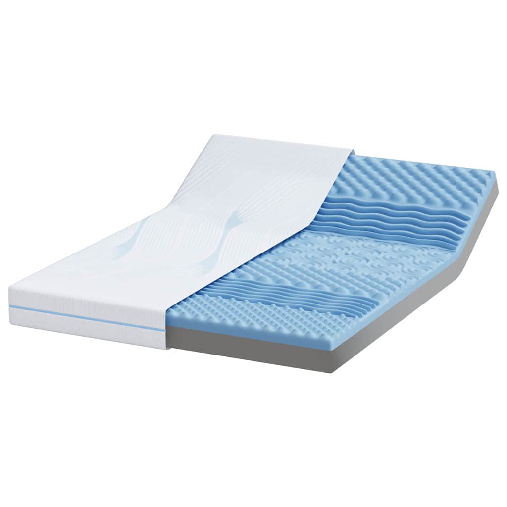 Matelas Moyennement ferme 140 x 200 cm Blanc - XIOS