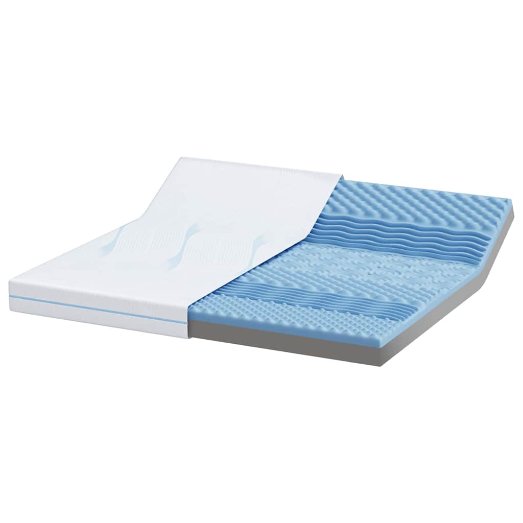 Matelas Moyennement ferme 180 x 200 cm Blanc