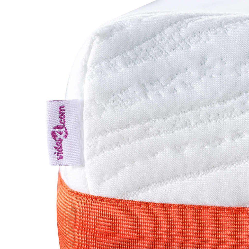 Matelas Blanc et Gris 160 x 200 cm Tissu jacquard - XIOS