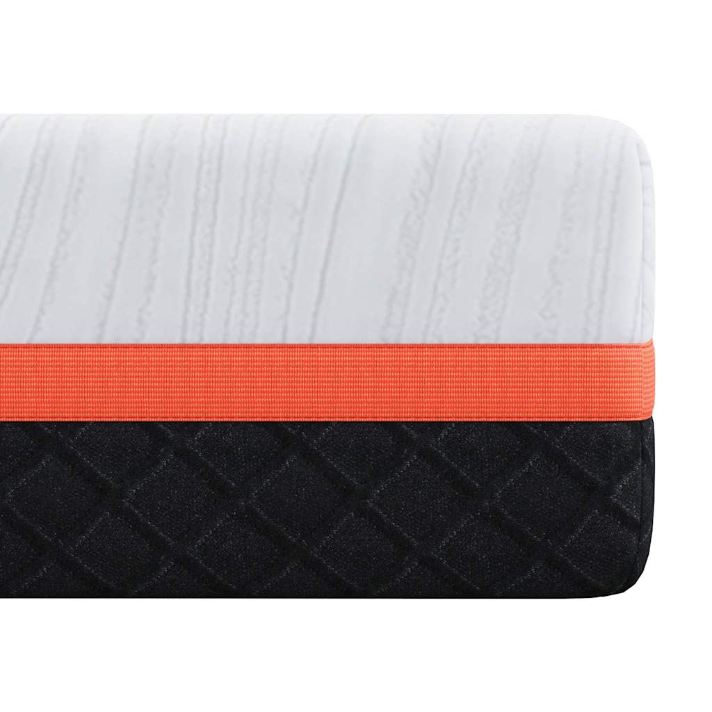 Matelas Blanc et Gris 160 x 200 cm Tissu jacquard - XIOS