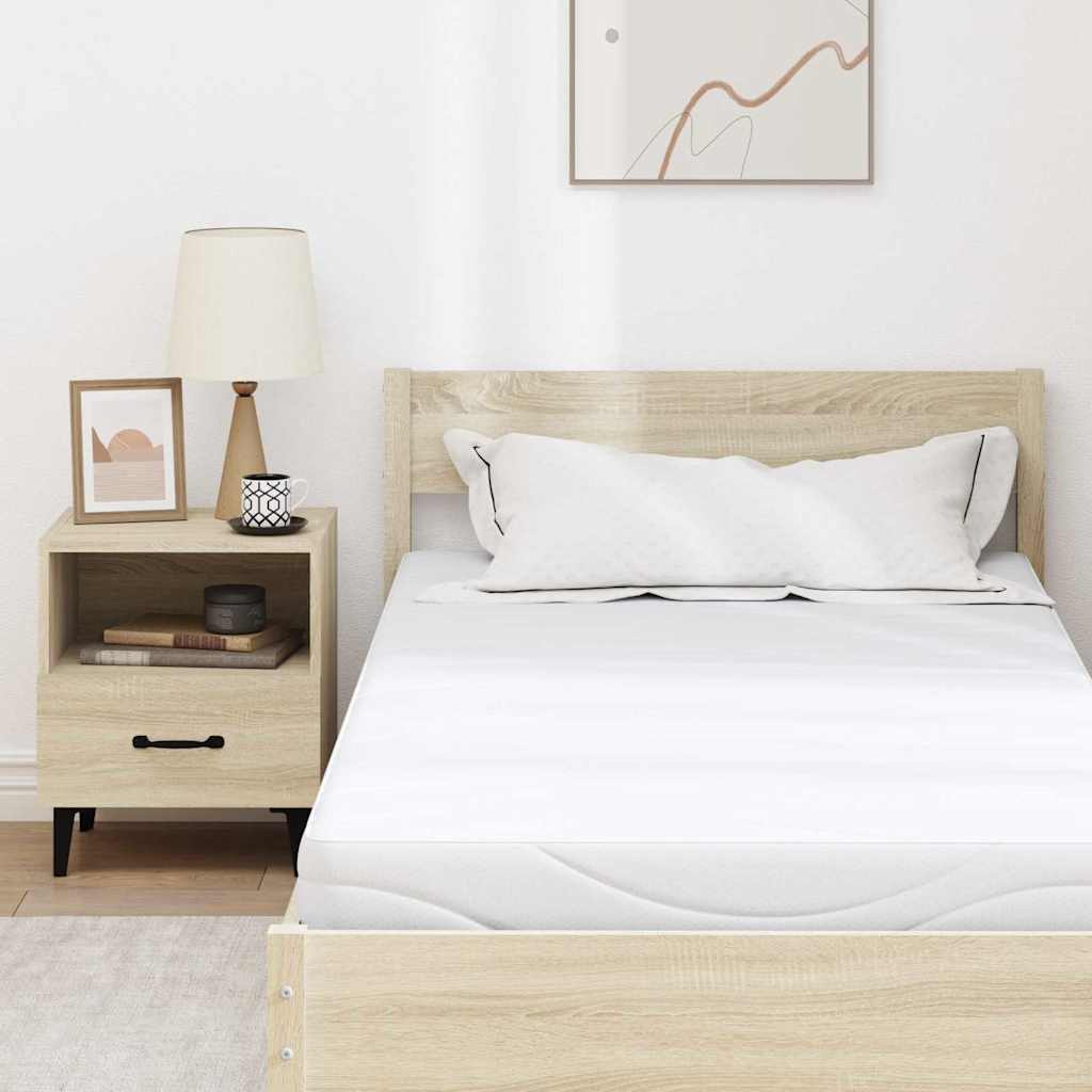 Matelas Blanc 120 x 200 cm Tissu jacquard - XIOS