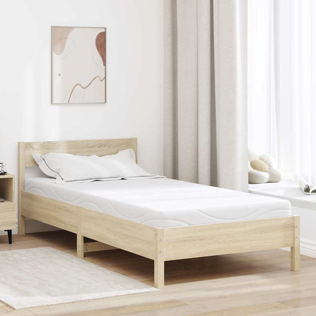 Matelas Blanc 120 x 200 cm Tissu jacquard - XIOS