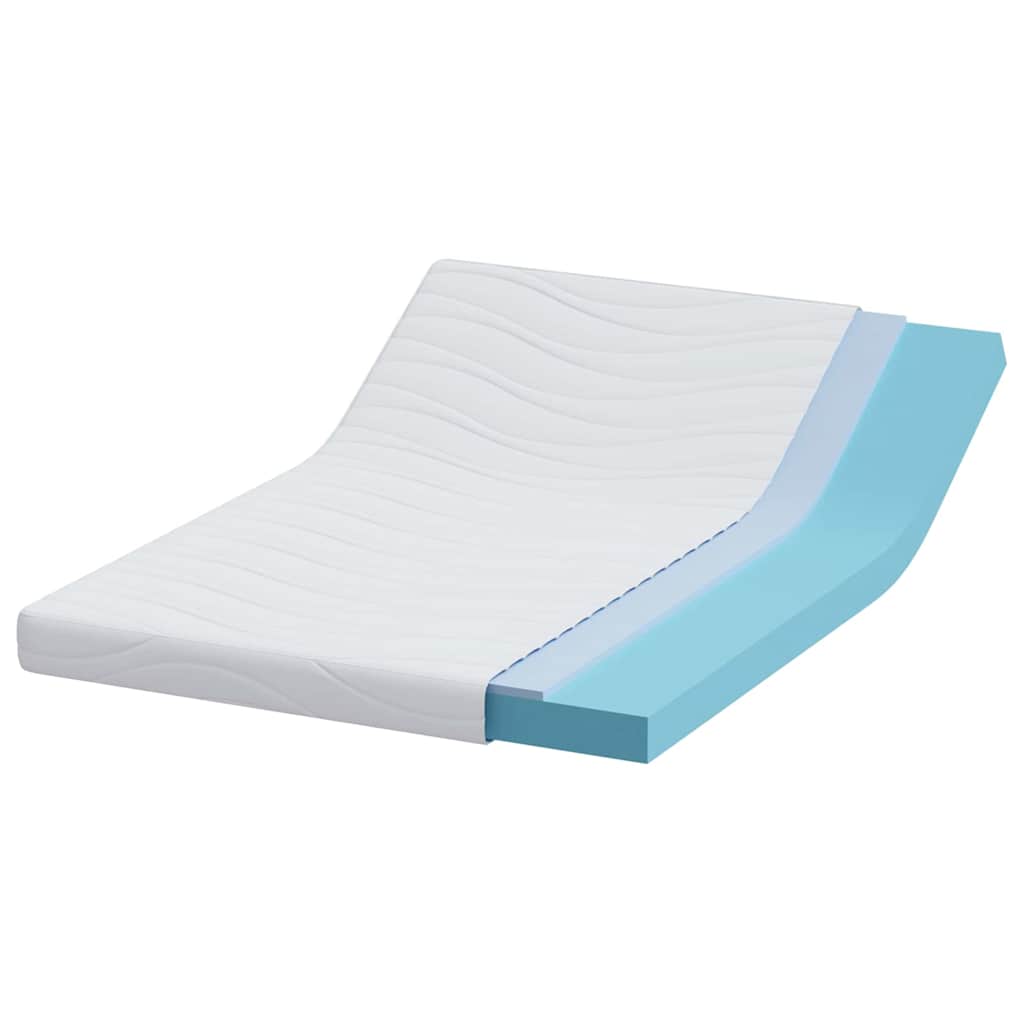Matelas Blanc 140 x 190 cm Tissu jacquard - XIOS