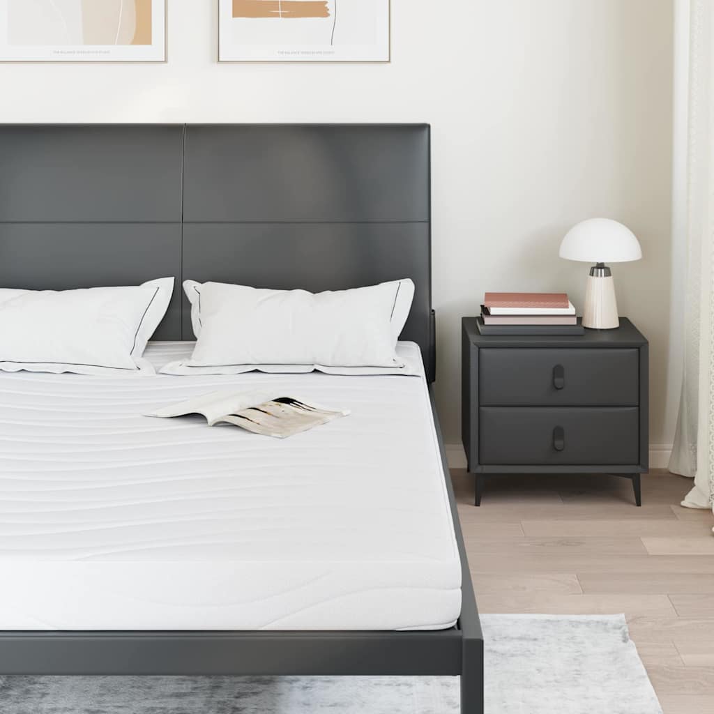 Matelas Blanc 140 x 200 cm Tissu jacquard - XIOS