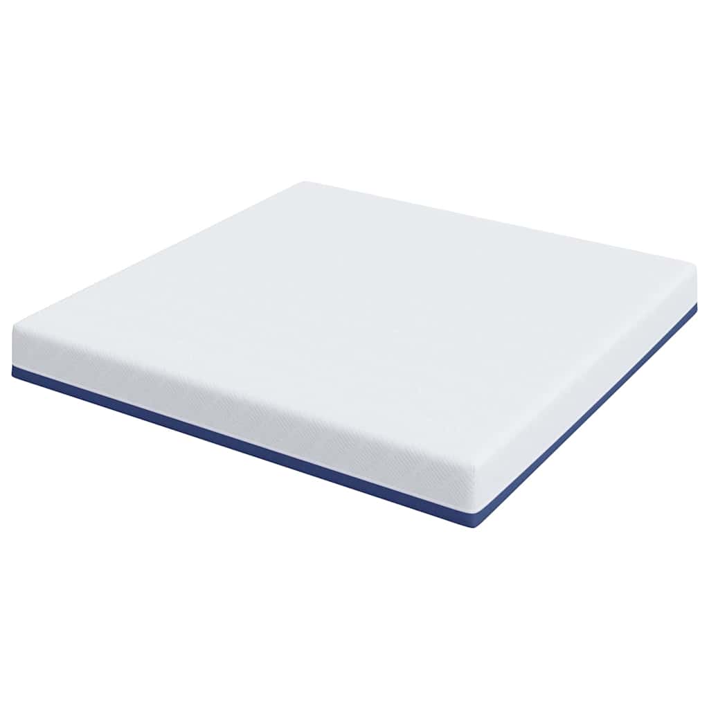 Matelas Blanc et Bleu 180 x 200 cm Tissu jacquard - XIOS