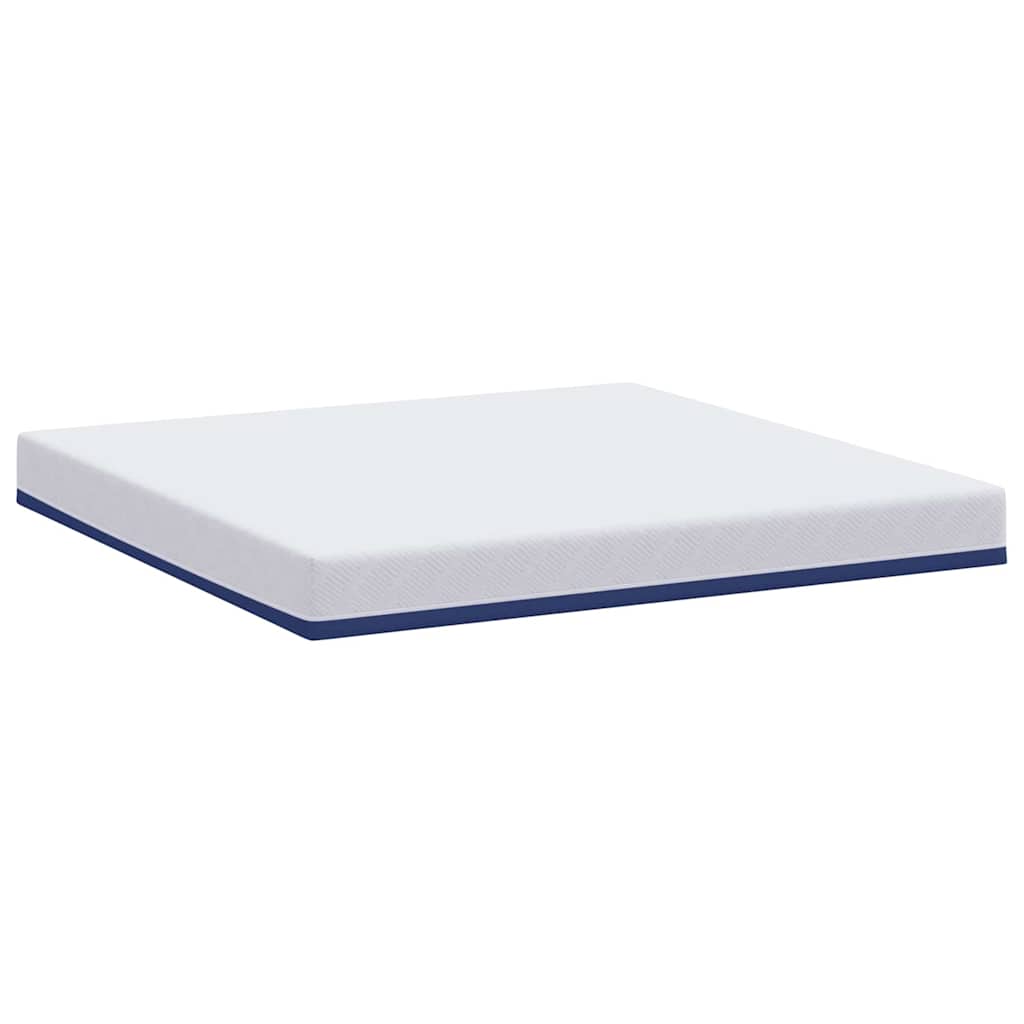 Matelas Blanc et Bleu 180 x 200 cm Tissu jacquard - XIOS