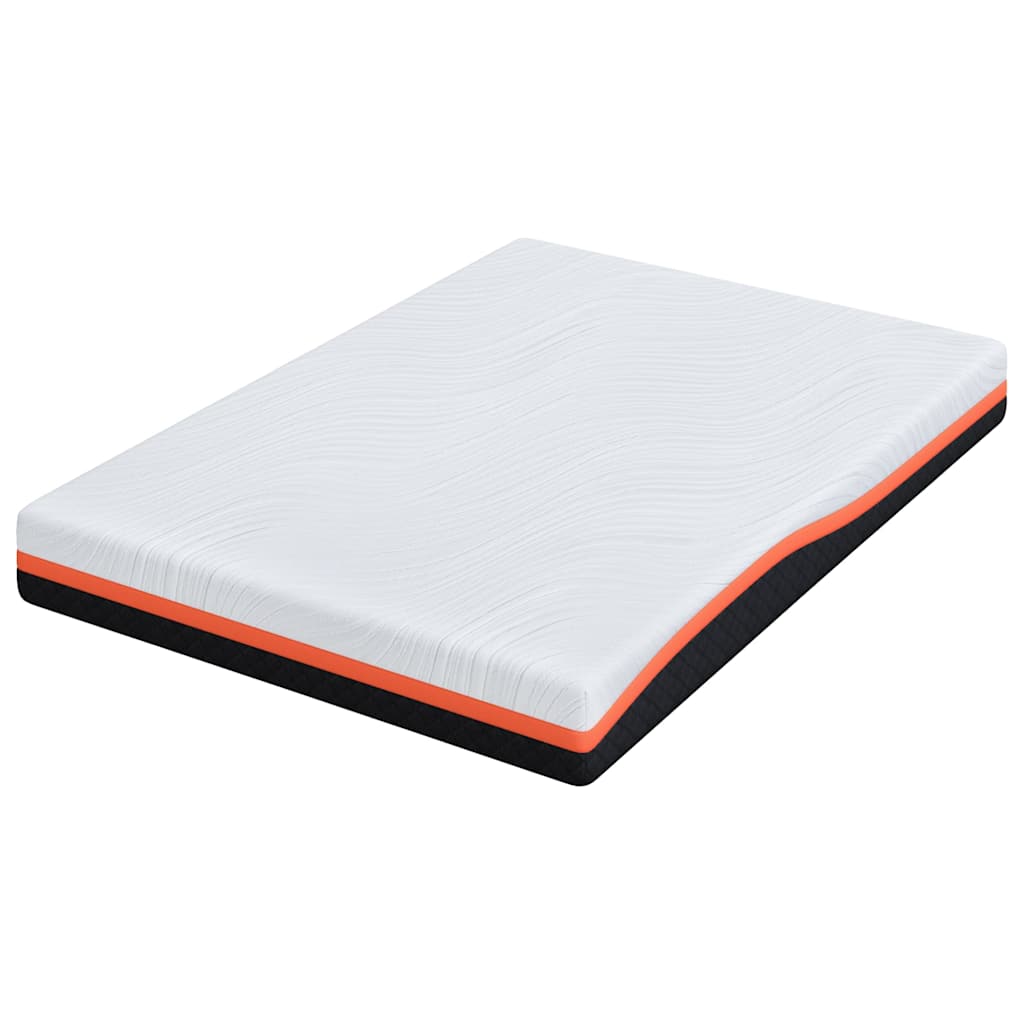 Matelas Blanc et Gris 140 x 190 cm Mousse à mémoire de gel - XIOS