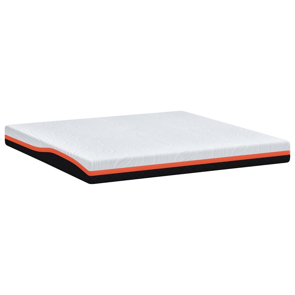 Matelas Blanc et Noir 200 x 200 cm Tissu jacquard