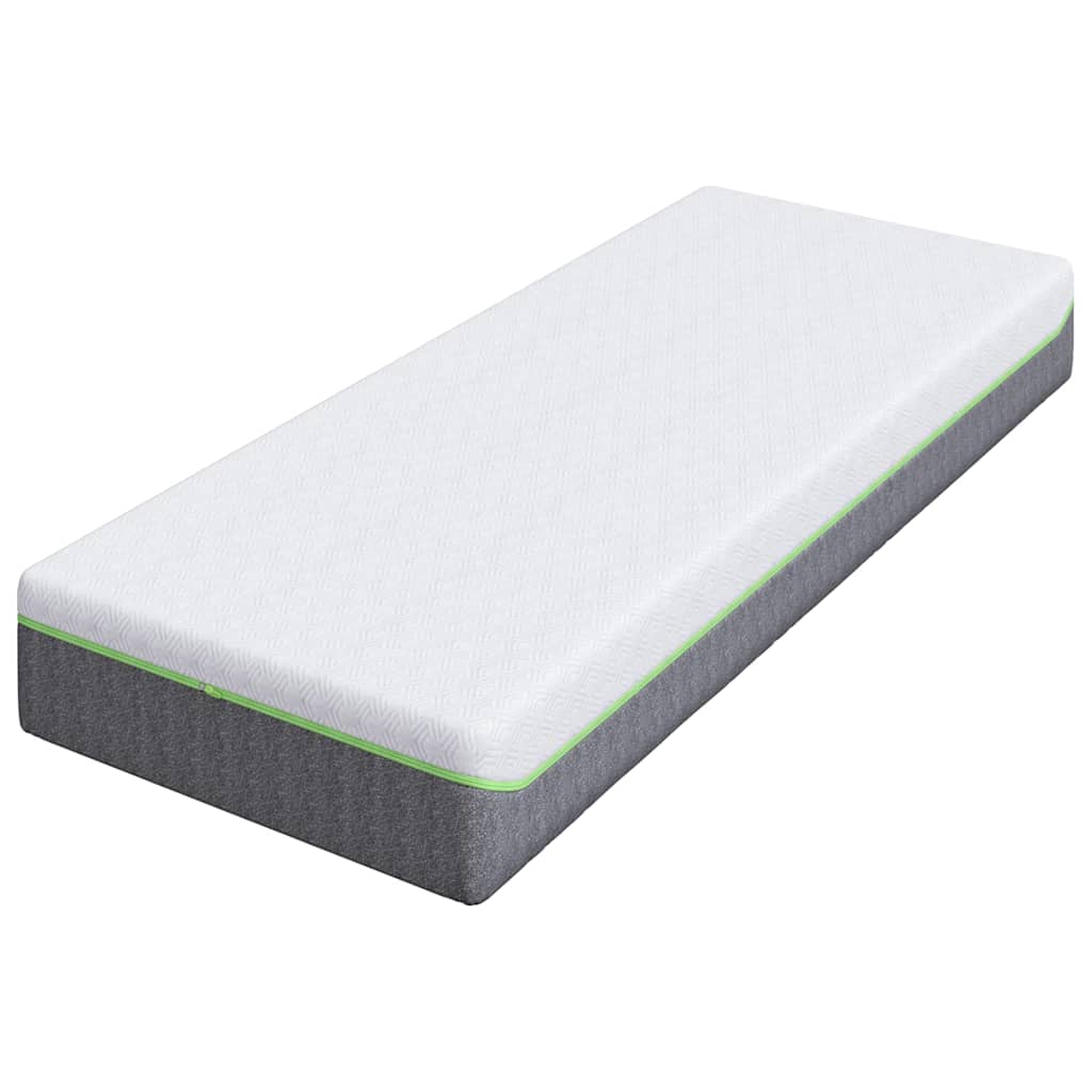 Matelas Blanc et Gris 80 x 200 cm Ressort ensaché - XIOS