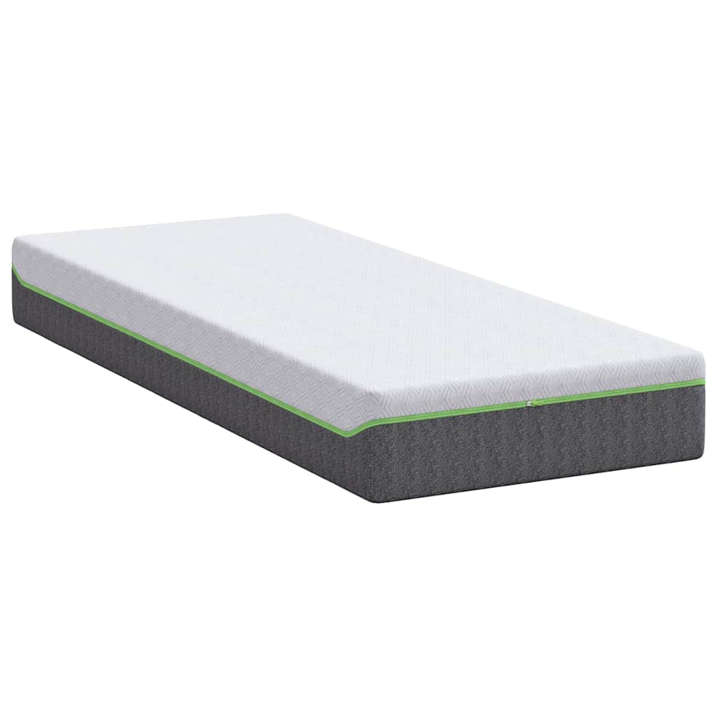Matelas Blanc et Gris 80 x 200 cm Ressort ensaché - XIOS