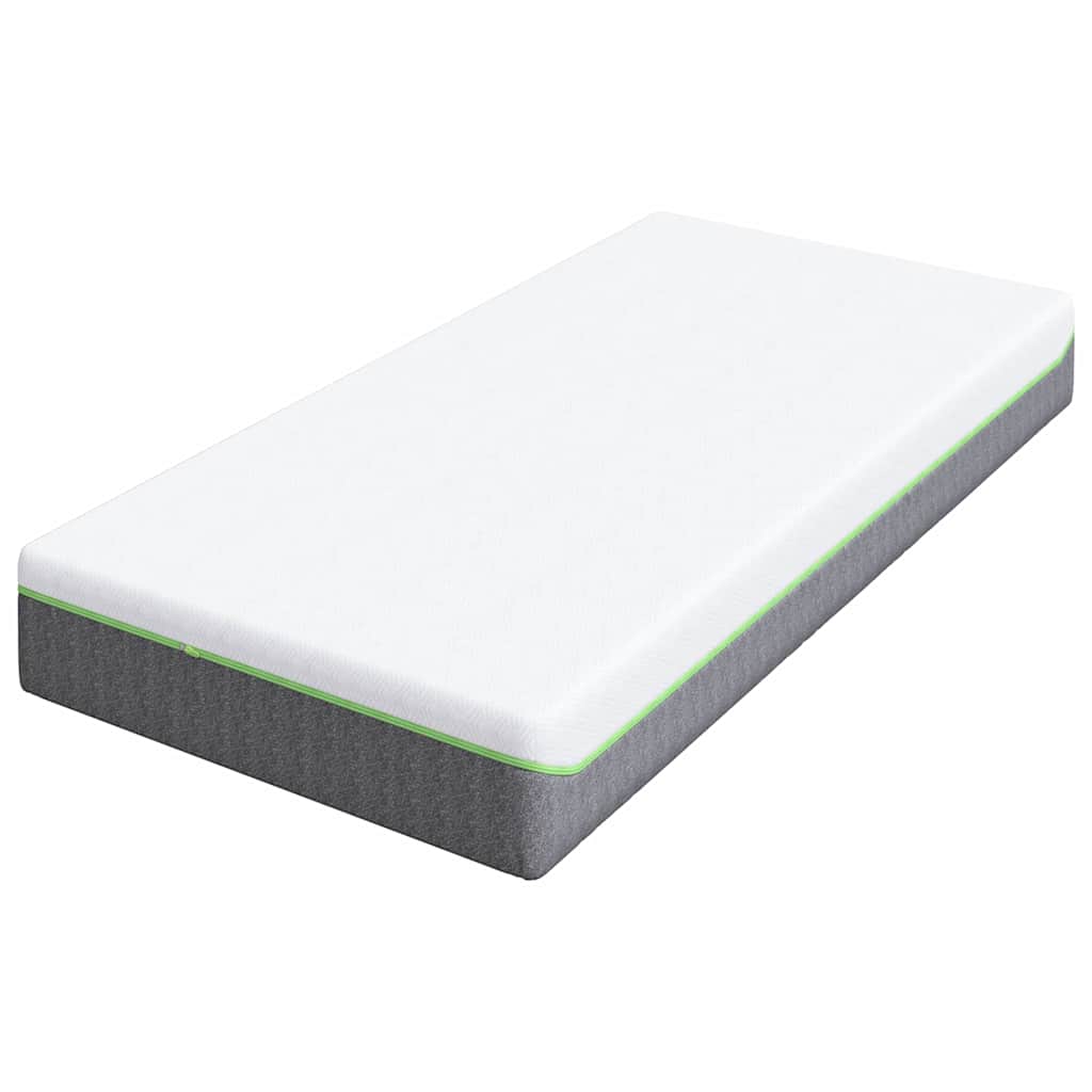 Matelas Blanc et Gris 90 x 200 cm Ressort ensaché - XIOS
