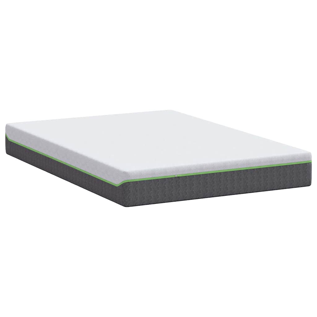 Matelas Blanc et Gris 140 x 190 cm Tissu jacquard - XIOS