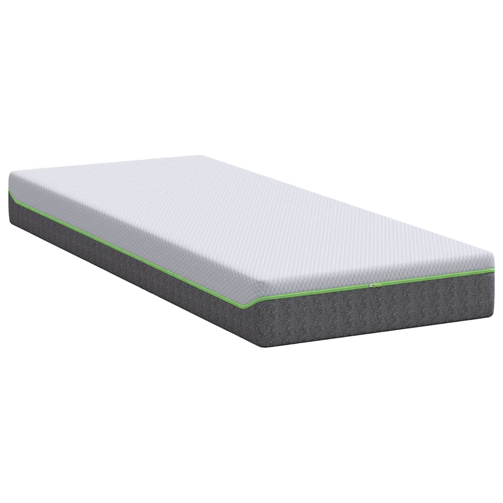 Matelas Blanc et Gris 80 x 200 cm Ressort ensaché - XIOS