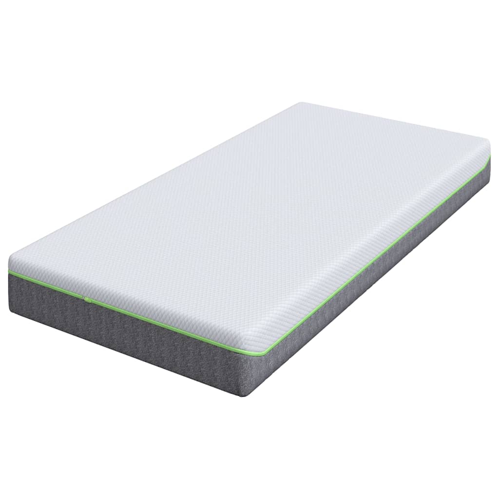 Matelas Blanc et Gris 90 x 190 cm Ressort ensaché - XIOS