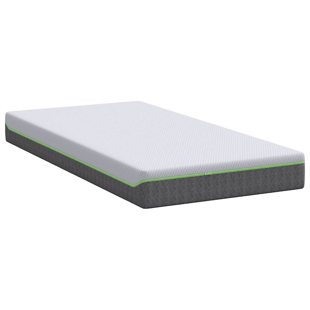 Matelas Blanc et Gris 90 x 190 cm Ressort ensaché - XIOS