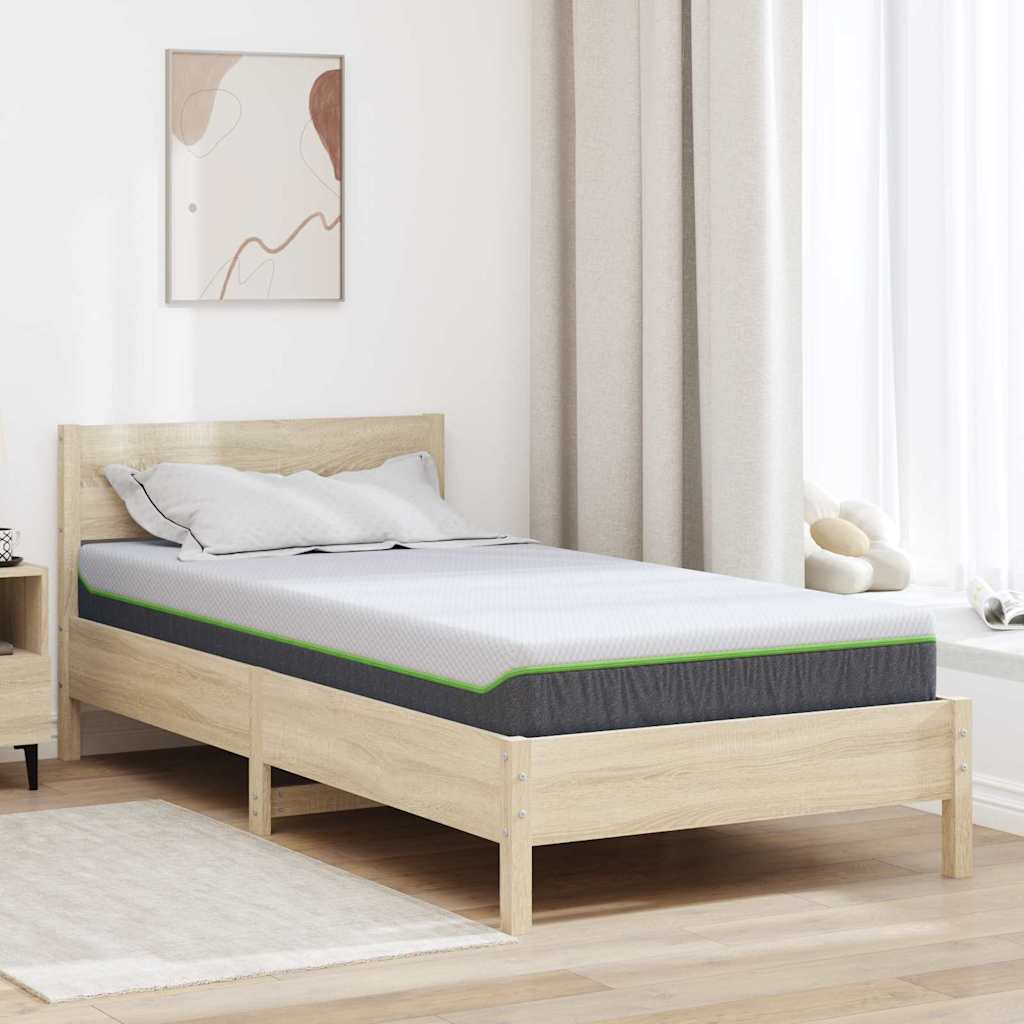 Matelas Blanc et Gris 90 x 200 cm Ressort ensaché - XIOS