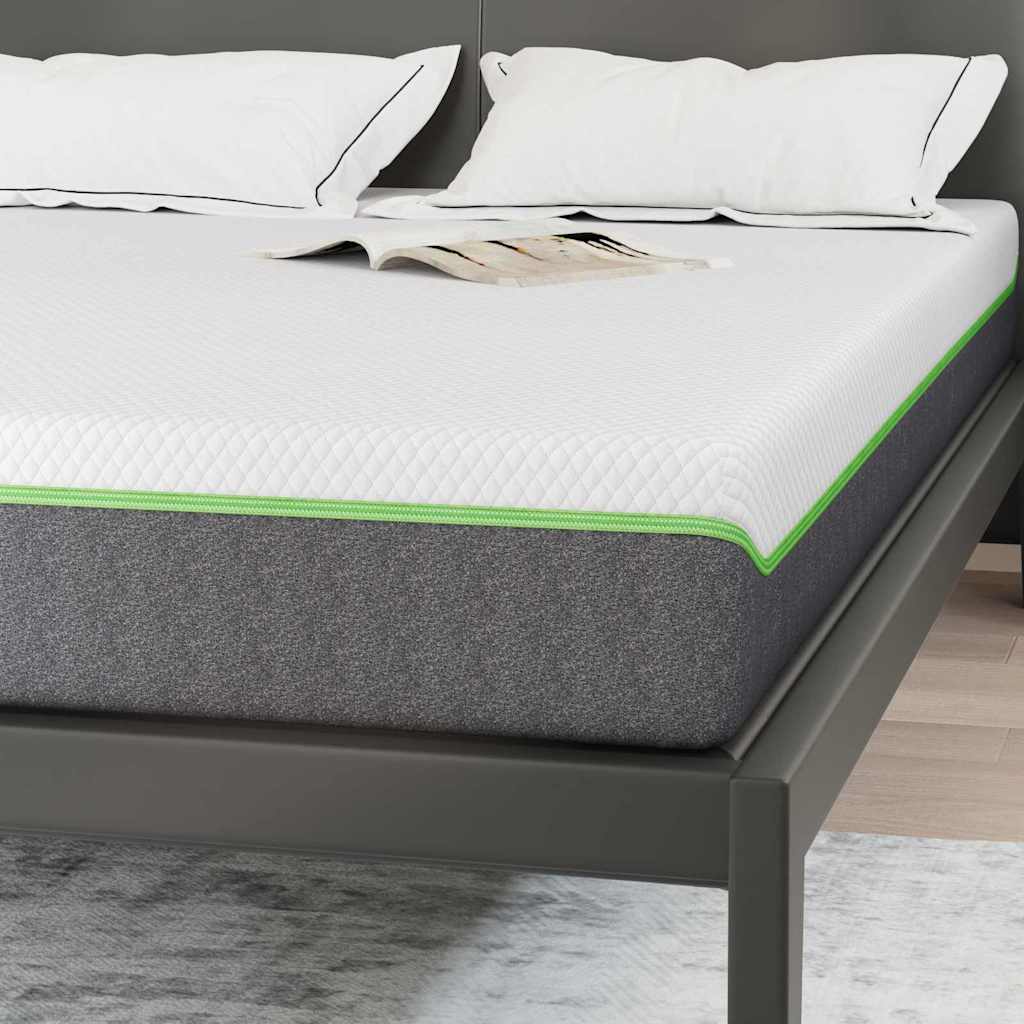 Matelas Blanc et Gris 140 x 200 cm Ressort ensaché - XIOS