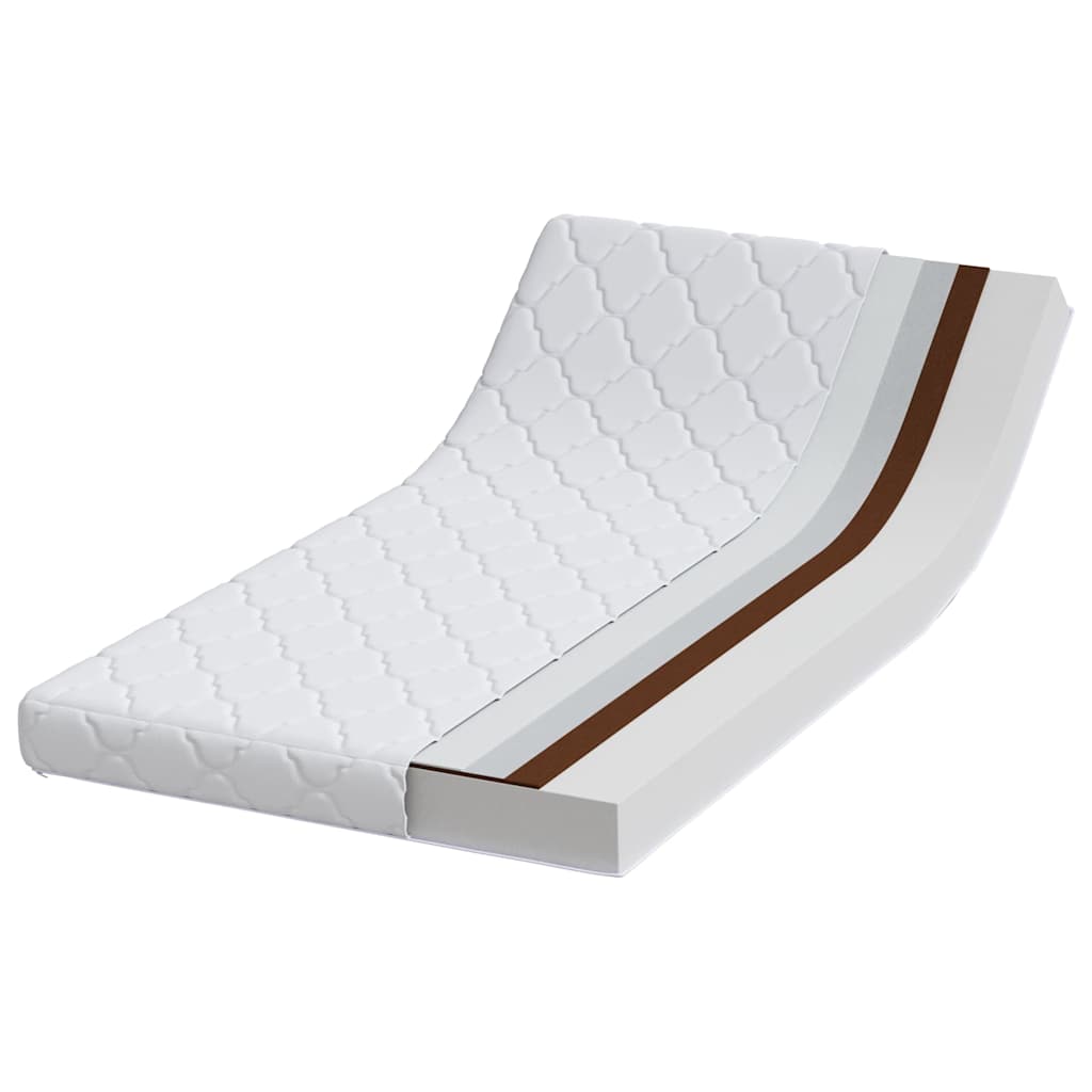 Matelas Blanc 80 x 160 cm Tissu jacquard - XIOS
