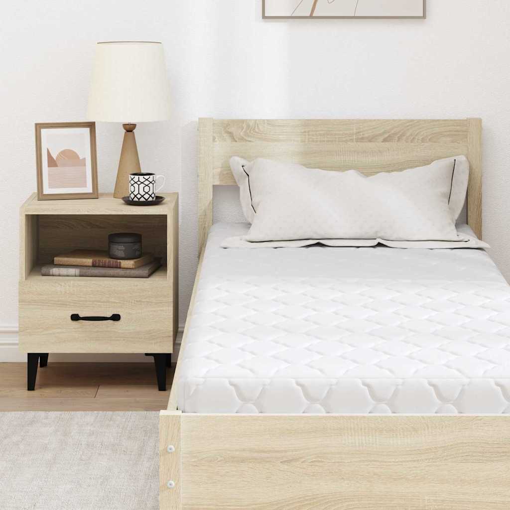 Matelas Blanc 70 x 200 cm Tissu jacquard - XIOS