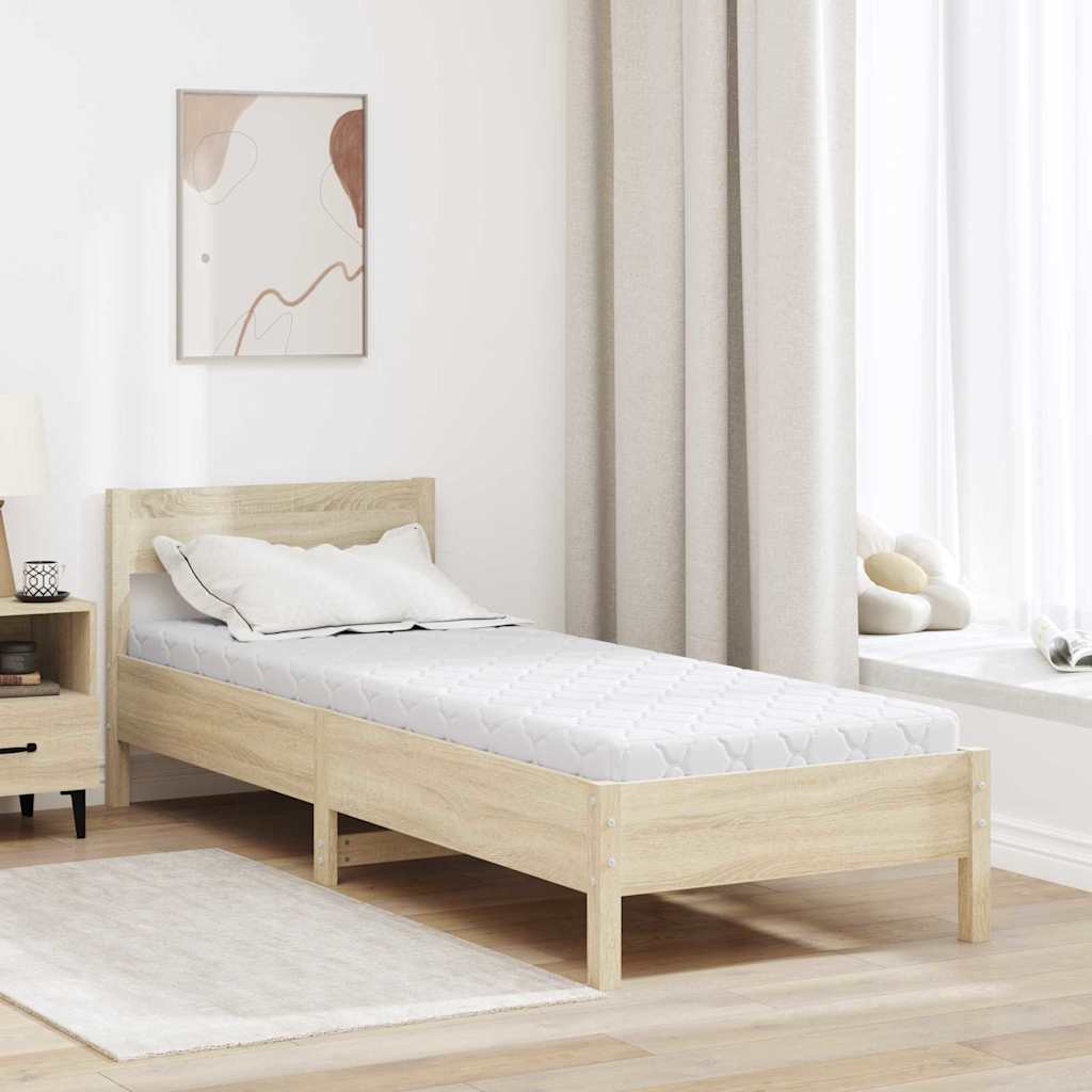 Matelas Blanc 70 x 200 cm Tissu jacquard - XIOS