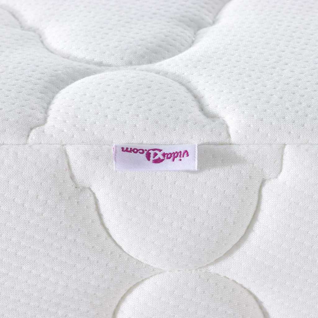 Matelas Blanc 200 x 200 cm Tissu jacquard - XIOS