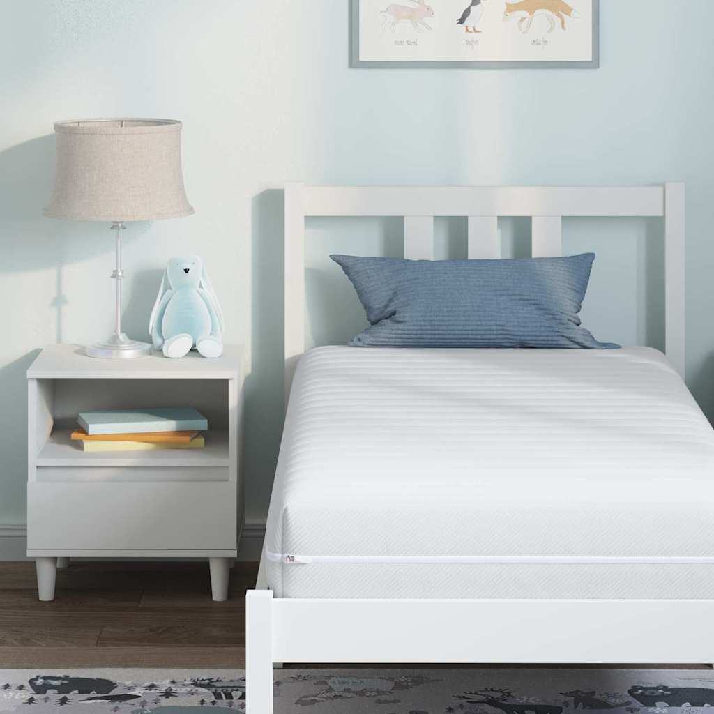 Matelas Blanc 80 x 160 cm Ressort ensaché - XIOS