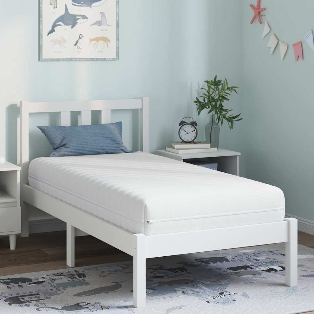 Matelas Blanc 80 x 160 cm Ressort ensaché - XIOS
