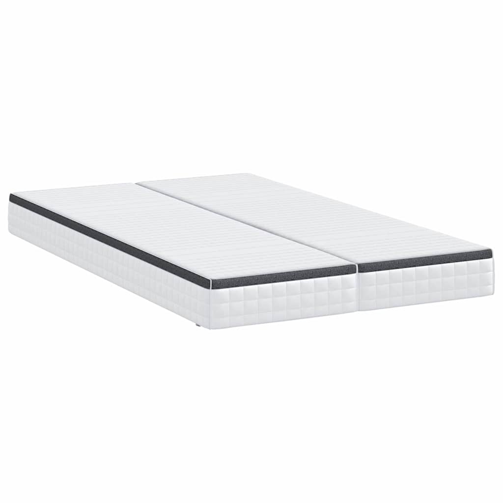 Matelas 2 pc Moyennement doux 60 x 200 cm Blanc et Gris