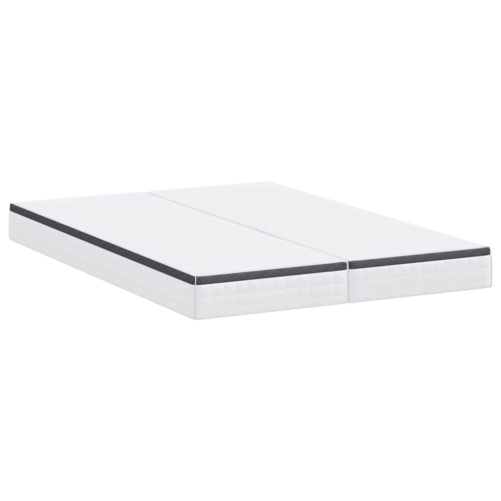 Matelas 2 pc Moyennement doux 70 x 190 cm Blanc et Gris