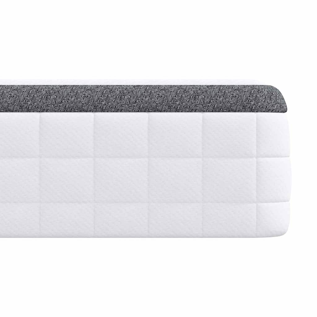 Matelas 2 pc Moyennement doux 70 x 190 cm Blanc et Gris