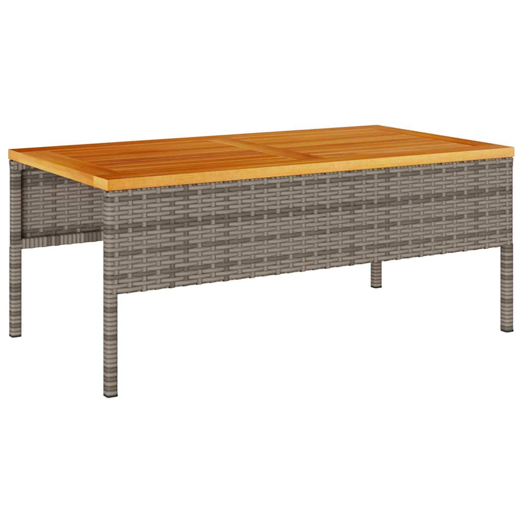 Ensemble de canapé de jardin 6 pcs Gris et Gris foncé polyrotin - XIOS