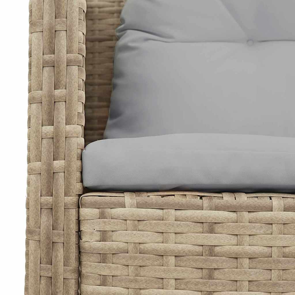 Ensemble de canapé de jardin 6 pcs Beige et Gris clair - XIOS