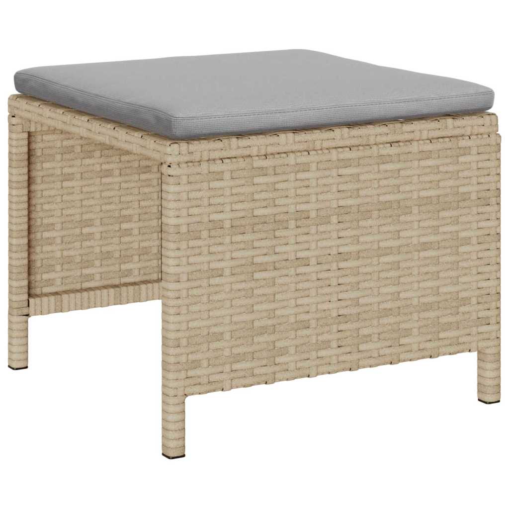 Ensemble de canapé de jardin 6 pcs Beige et Gris clair - XIOS