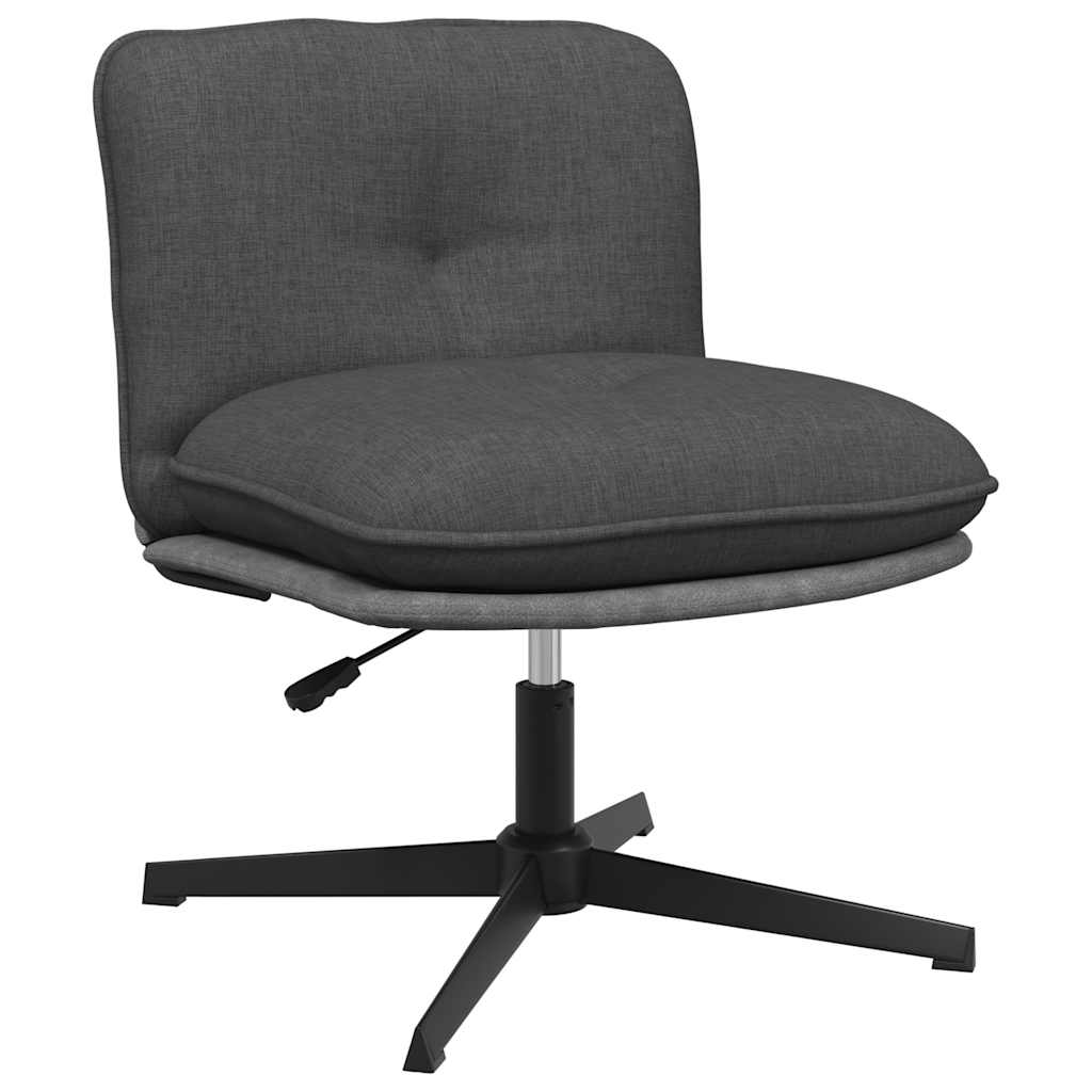 Chaise pivotante de bureau Gris foncé Tissu - XIOS