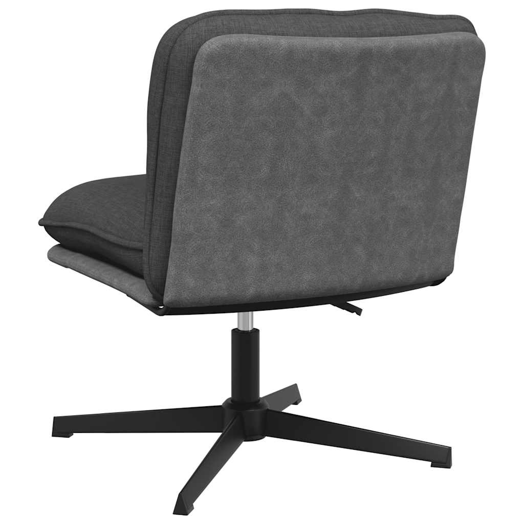 Chaise pivotante de bureau Gris foncé Tissu - XIOS