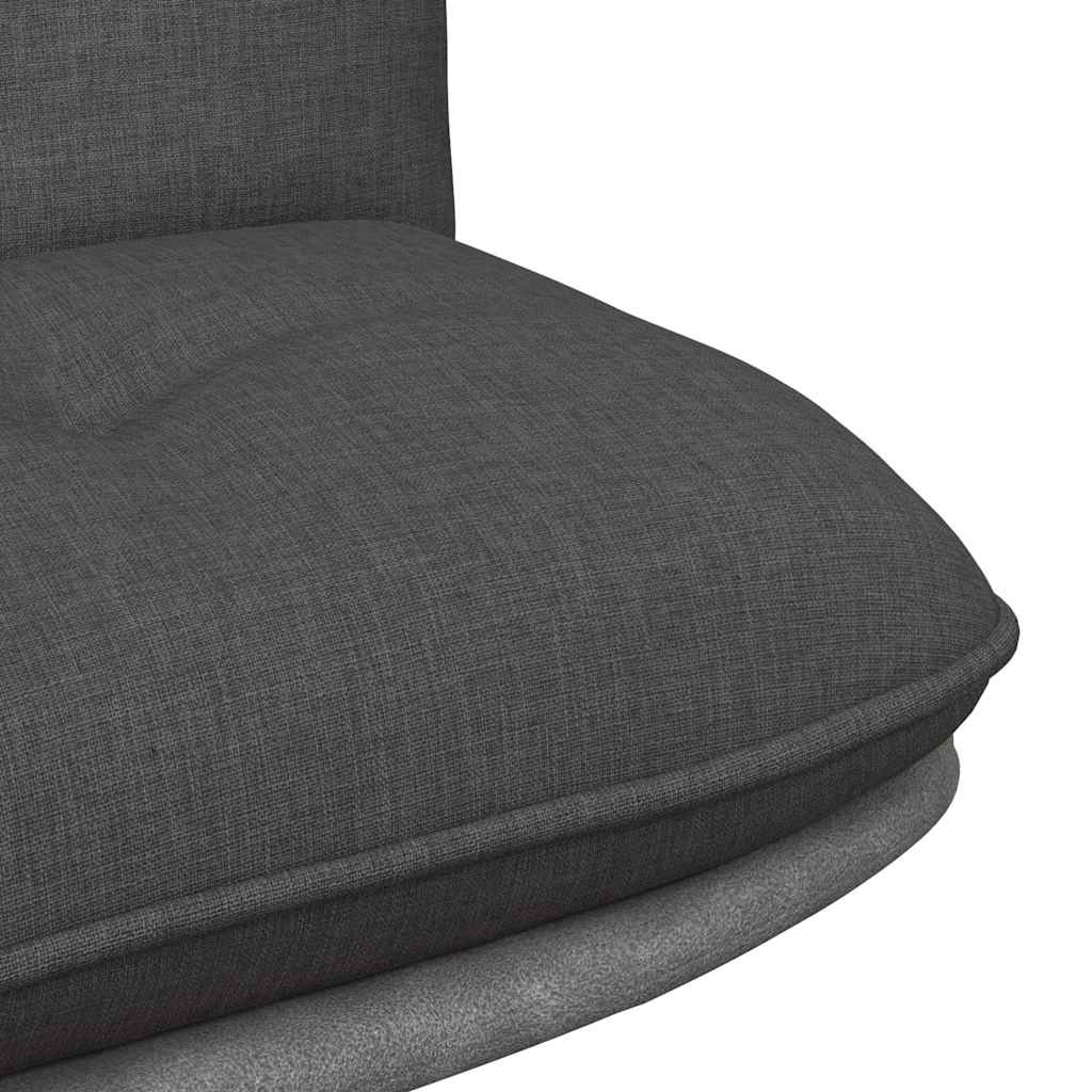 Chaise pivotante de bureau Gris foncé Tissu - XIOS